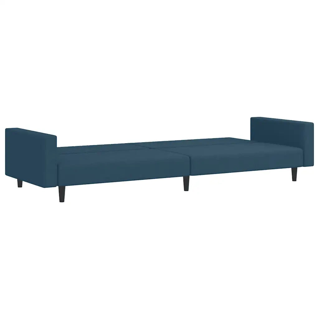 Divano Letto a 2 Posti-Sofa Letto 2 Posti-Daybed Blu in Velluto 190202