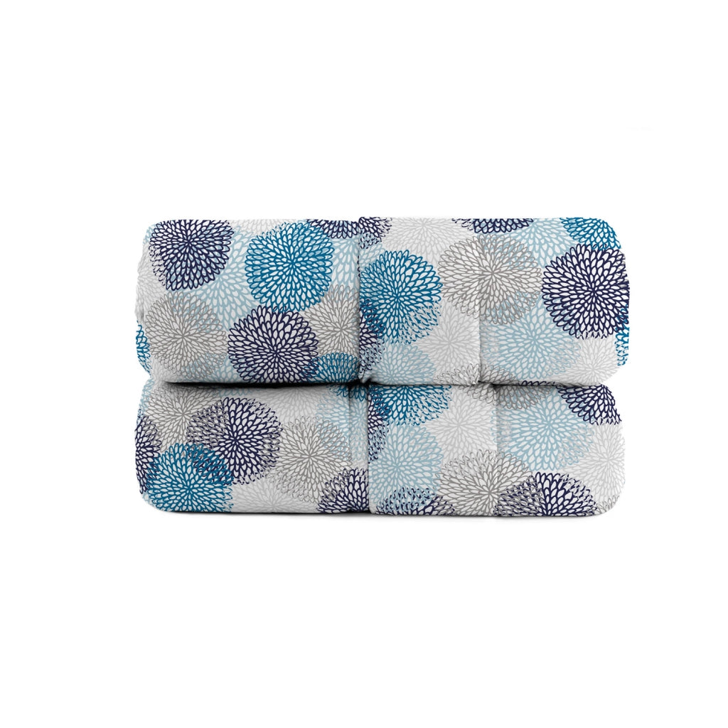 Trapunta Invernale Singola Stampata in Microfibra 200gr Soffioni Blu