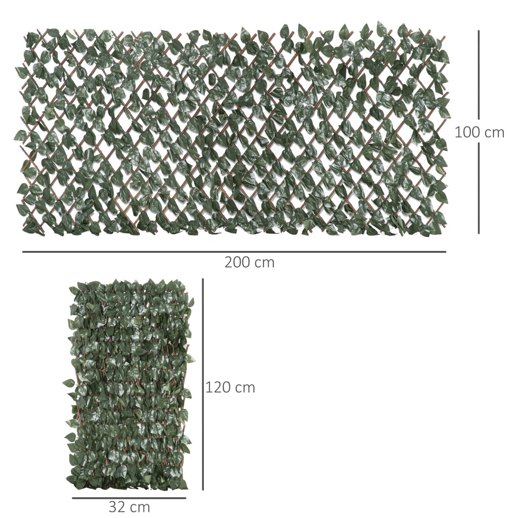 Siepe Artificiale per Balcone da 8 Pezzi ¨C Minimal ¨C Verde 200x100 cm