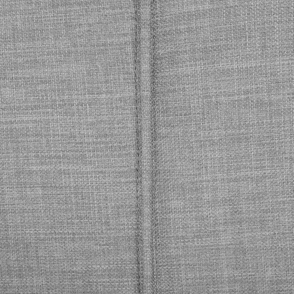 Letto Imbottito Grigio con Rete a Doghe Cuciture Decorative 140 x 200 cm