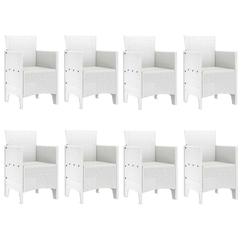 Set da Pranzo per Giardino 9 pcs Grigio chiaro Polipropilene 3378747