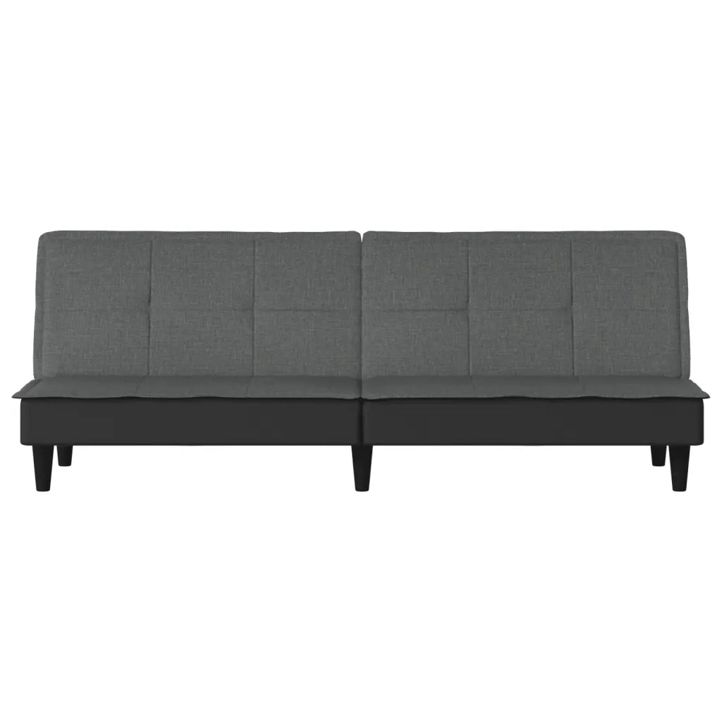Divano Letto Grigio Scuro in Tessuto 351914