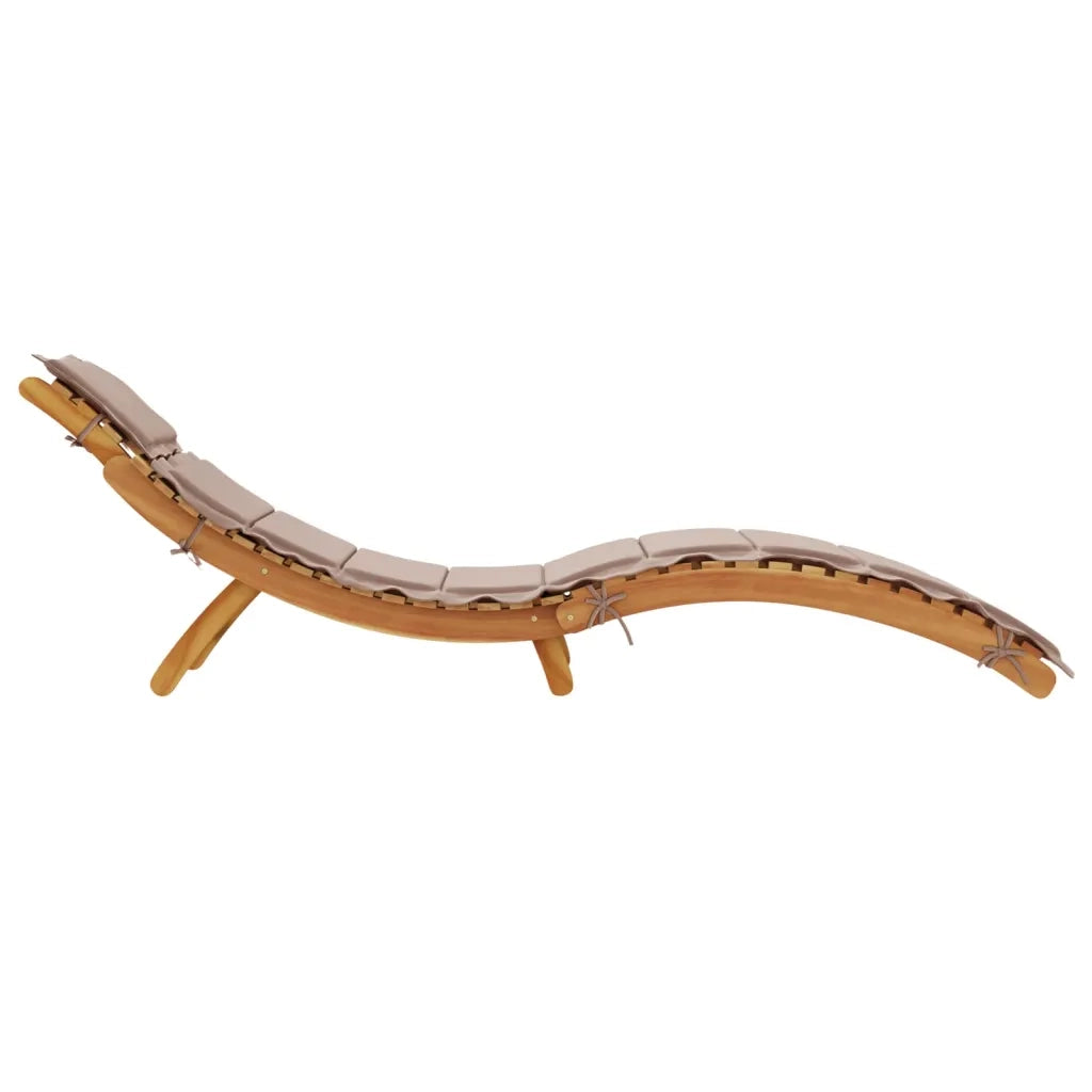 Lettini Prendisole con Cuscini 2 pz Legno Massello di Acacia 3214836