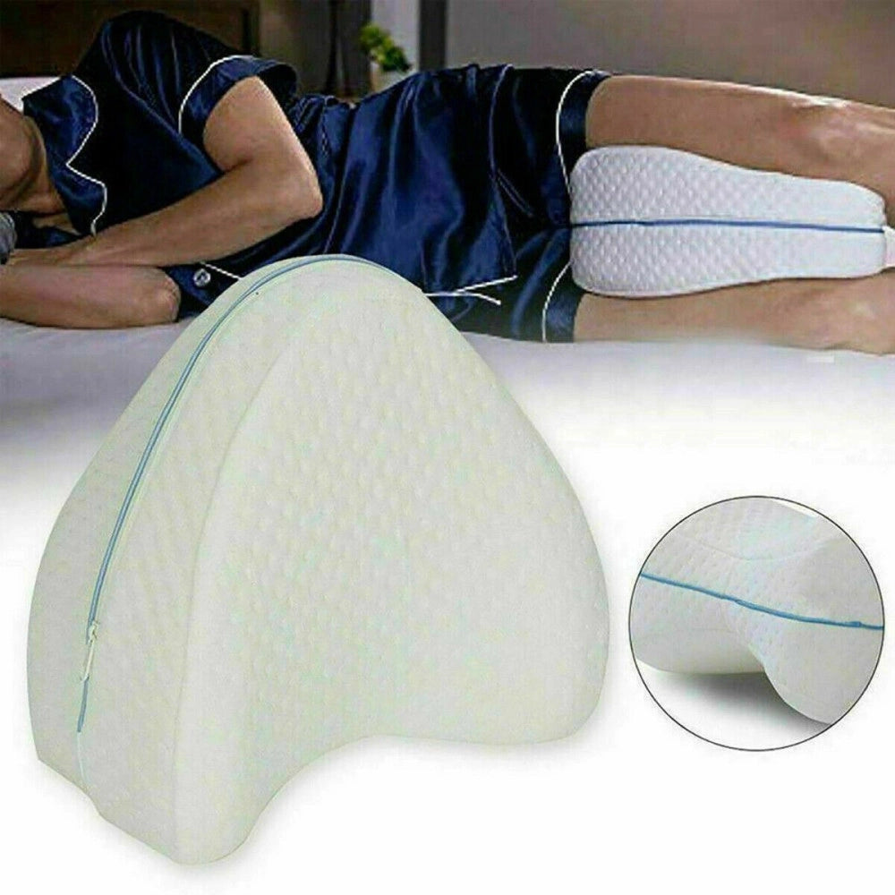 Trade Shop - Cuscino Tra Le Gambe Memory Foam Supporto Ortopedico Ginocchia Schiena Lavabile -