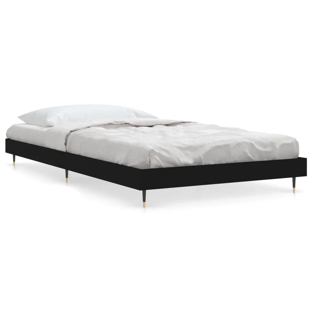 Giroletto Nero 90x200 cm in Legno Multistrato 832166