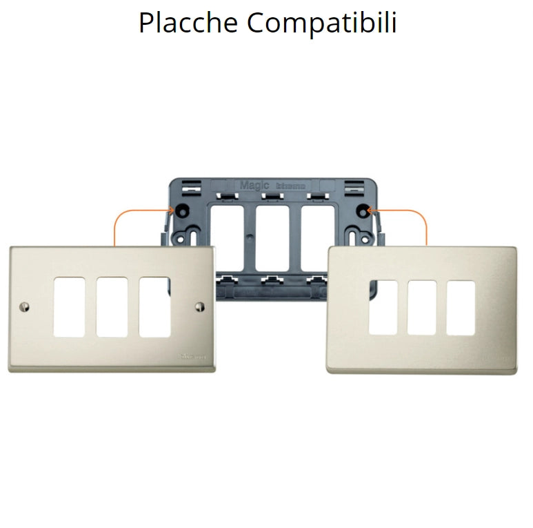 Suoneria bronzo bianca 220 vac serie bticino magic 5041n