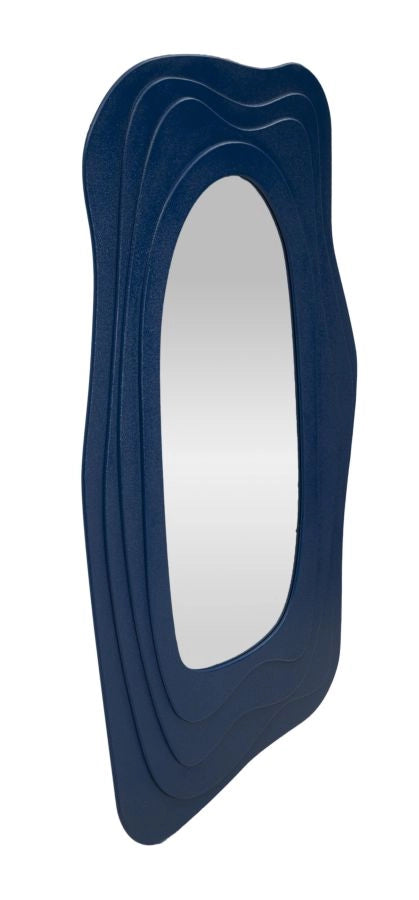 SPECCHIO DA MURO DAFNE BLU CM 90X4X165