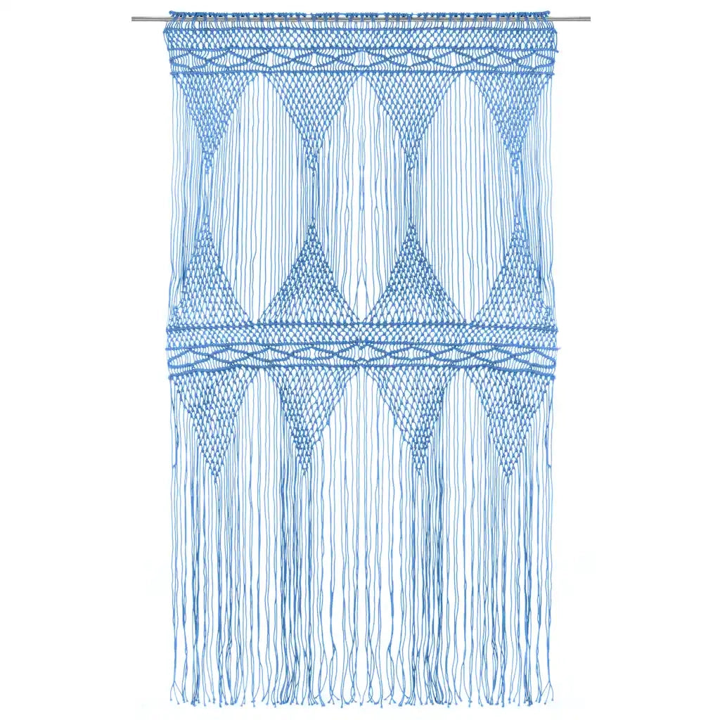 Tenda Macram¨¨ Blu 140x240 cm in Cotone