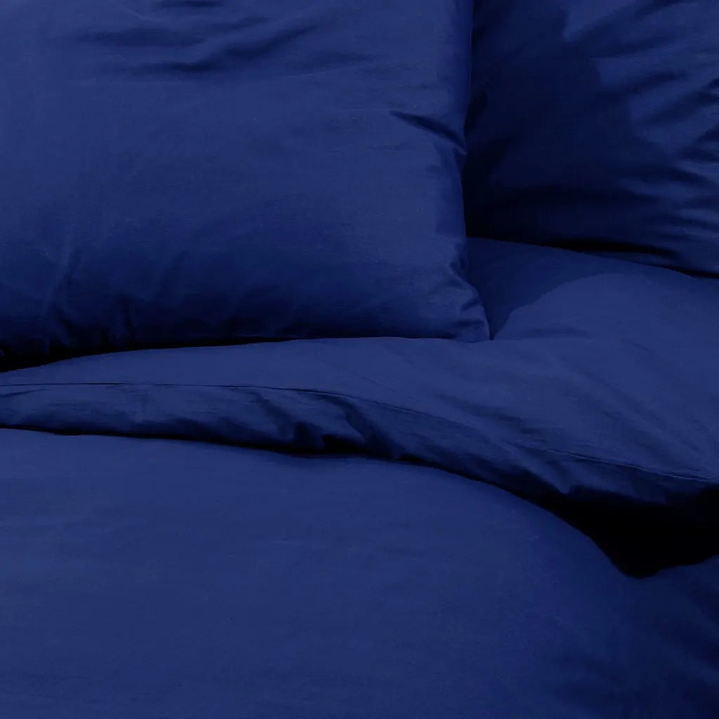 Set Copripiumino Blu Marino 135x200 cm in Cotone 136149