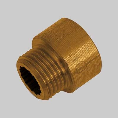 PROLUNGA OTTONE GIALLO - 1/2 x 30 - 10 pezzi - MADE IN ITALY