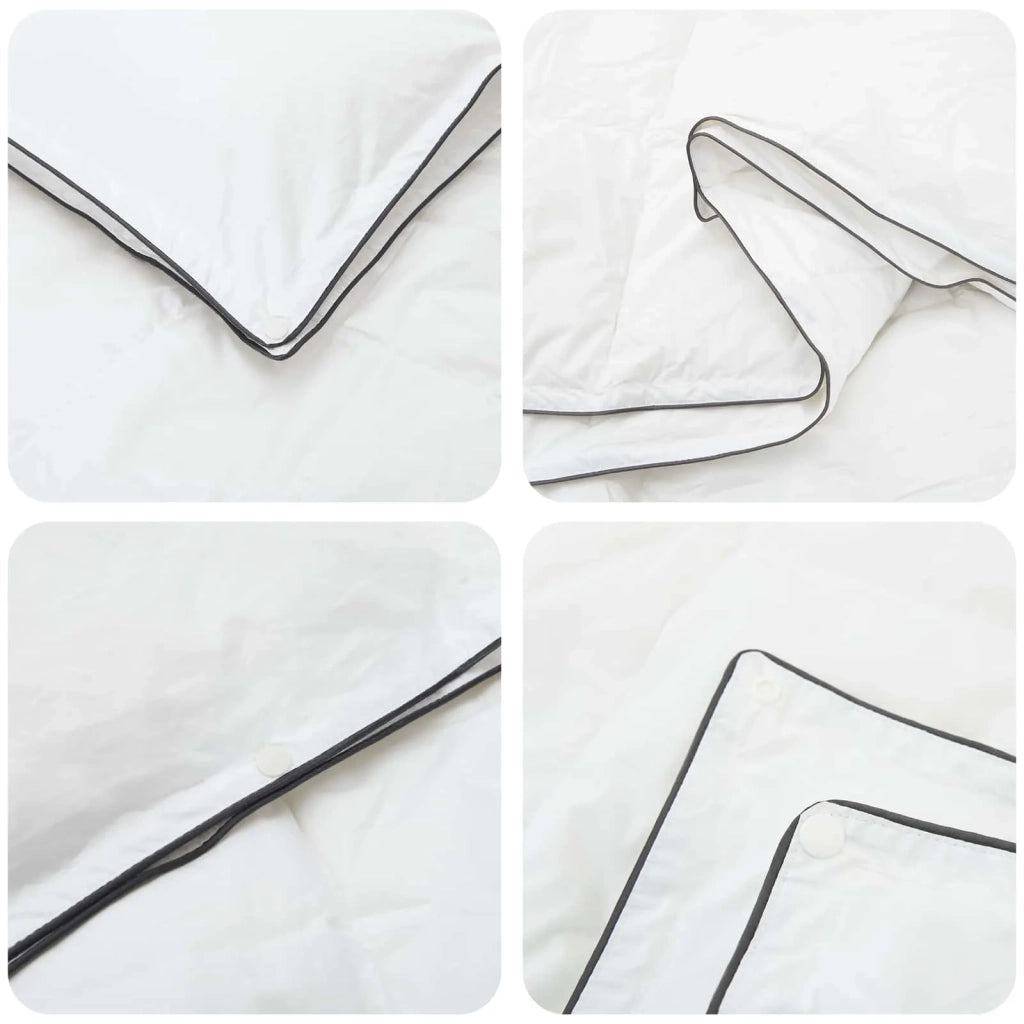 Set di Piumoni Bianco 140 x 200 cm Cotone, Bambù, Poliestere 3431520