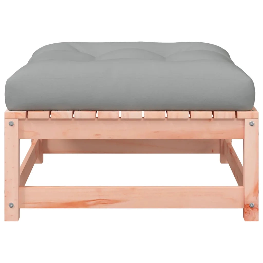 Divano da Giardino Senza Braccioli con Cuscini e Poggiapiedi-Sofa da Giardino-Divano da esterno 717739