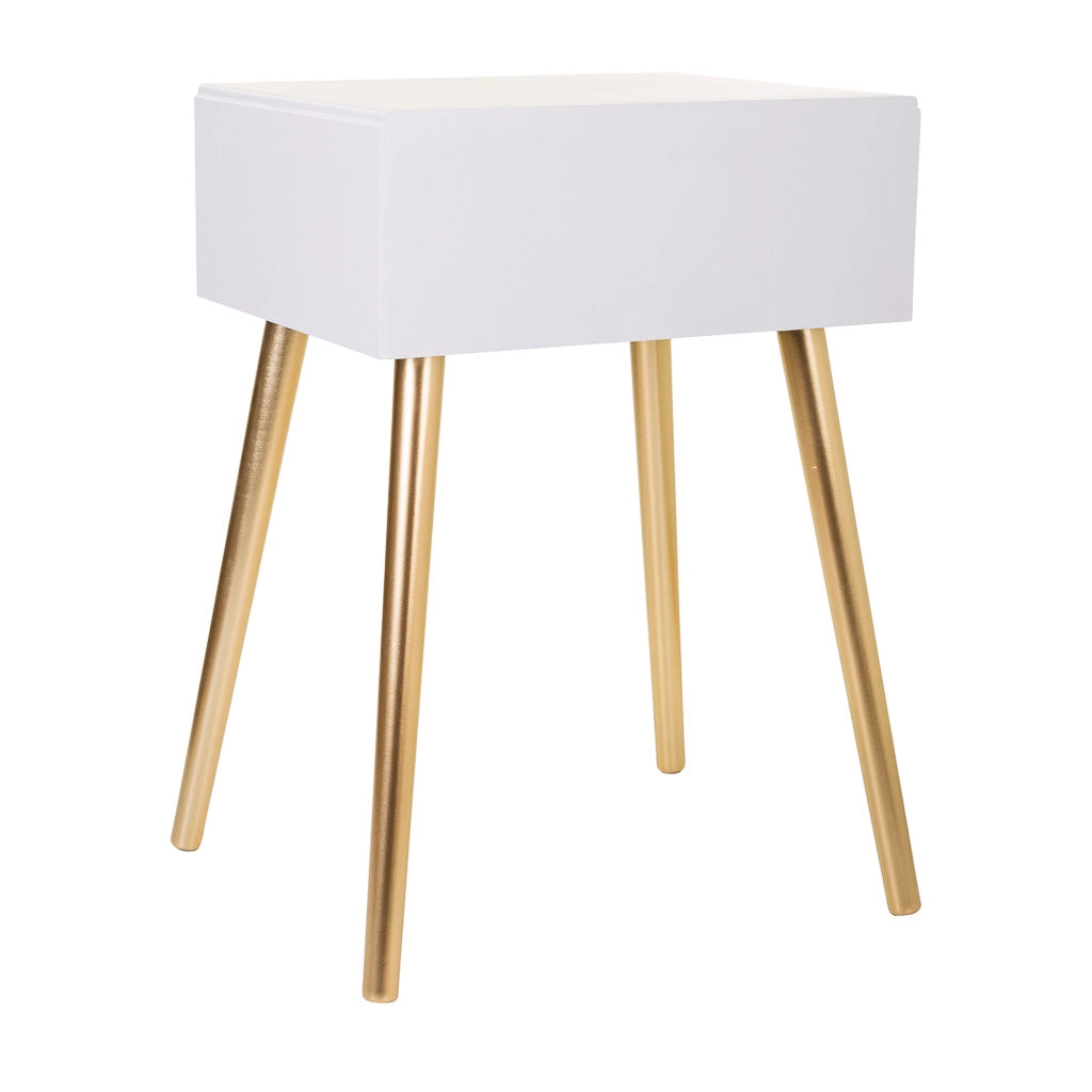 Tavolo in legno bianco 47x39x67h