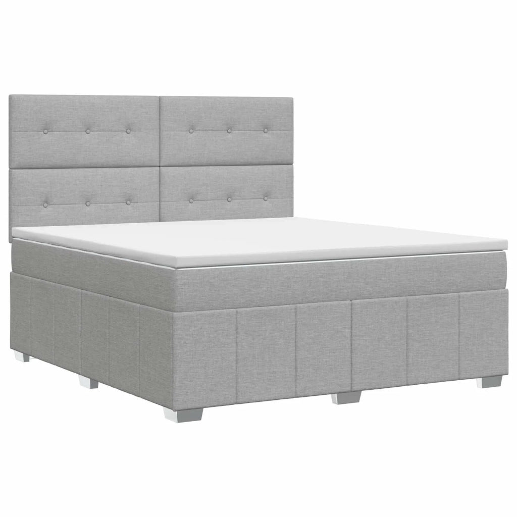 Letto box spring con materasso Grigio Chiaro 140 x 200 cm 3454155