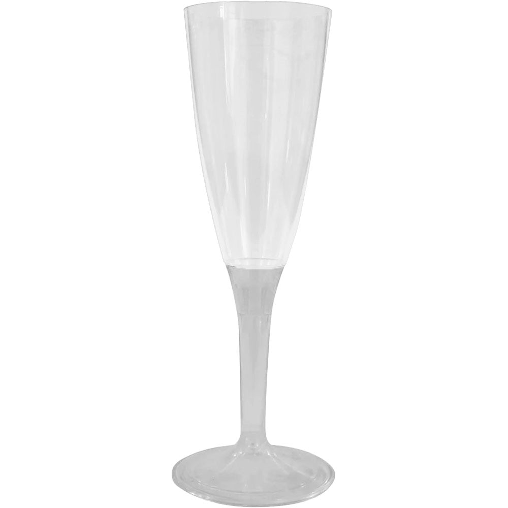 FLUTE IN PLASTICA TRASPARENTE IN CONFEZIONE DA18 PEZZI