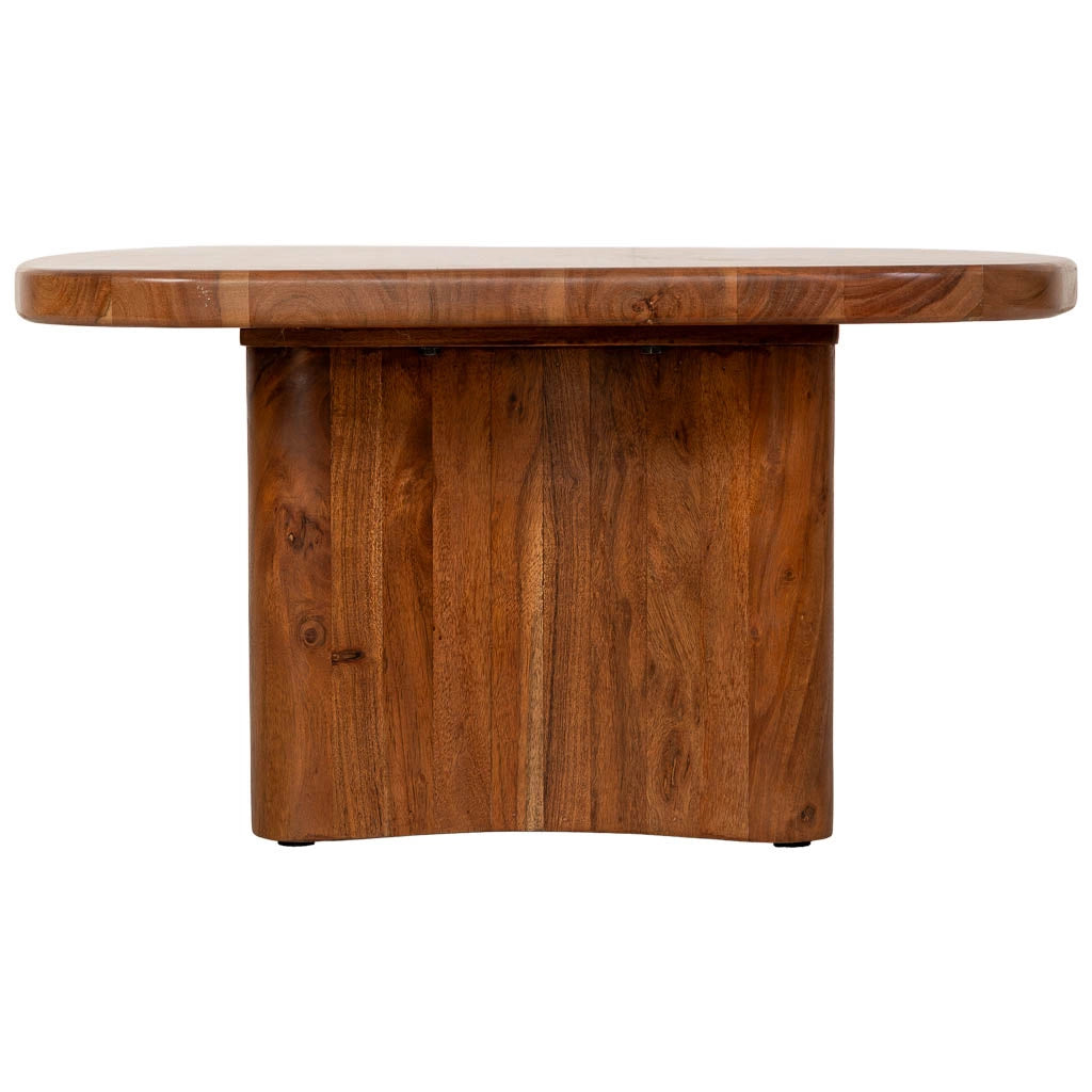 Tavolino da caffè in legno marrone 130x80x40h cm