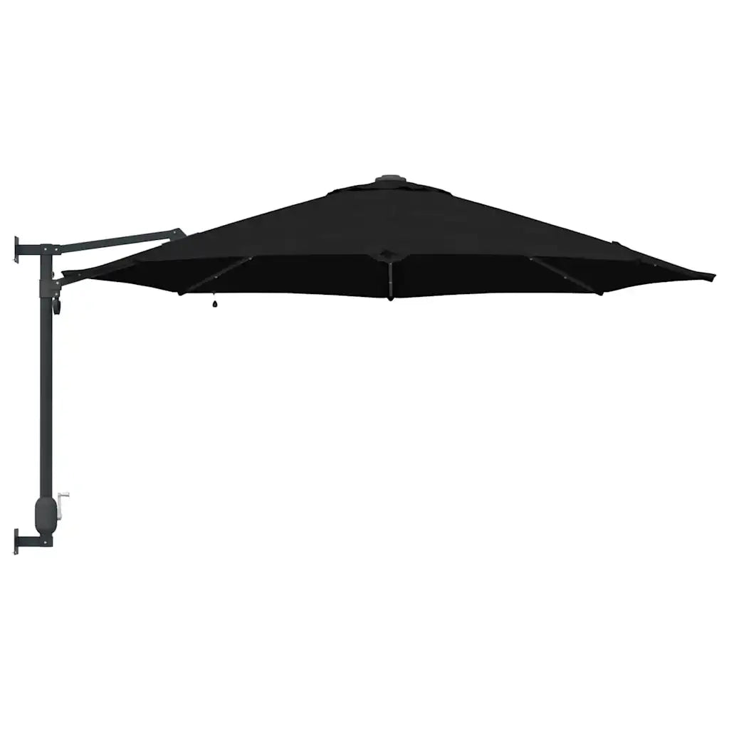Ombrello da giardino Nero 248 x 248 x 148 cm 42003249
