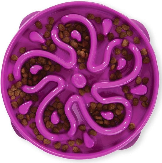 Bowl per Cibo per Gatti - Protezione dalle Scosse - Blu - Large/Regular