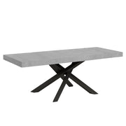 Tavolo allungabile 90x160/264 cm Volta Premium Cemento telaio Antracite