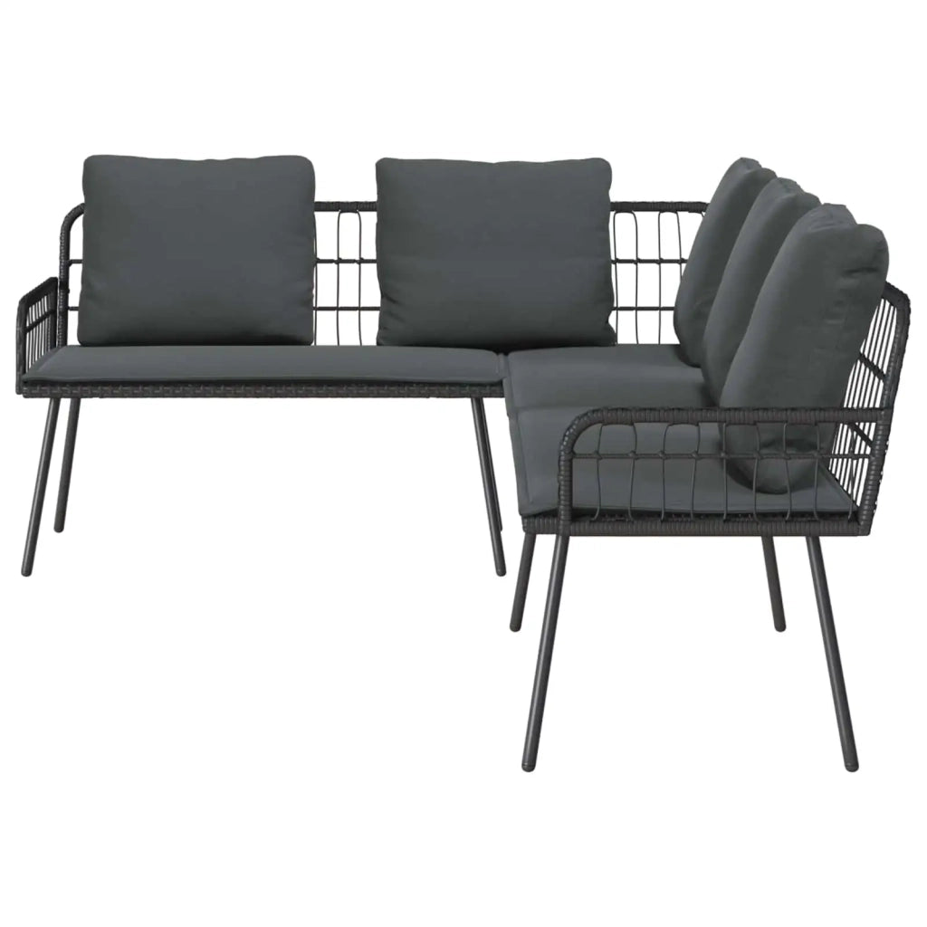 Divano con cuscino Antracite 173 x 231 x 90cm Acciaio 4108263