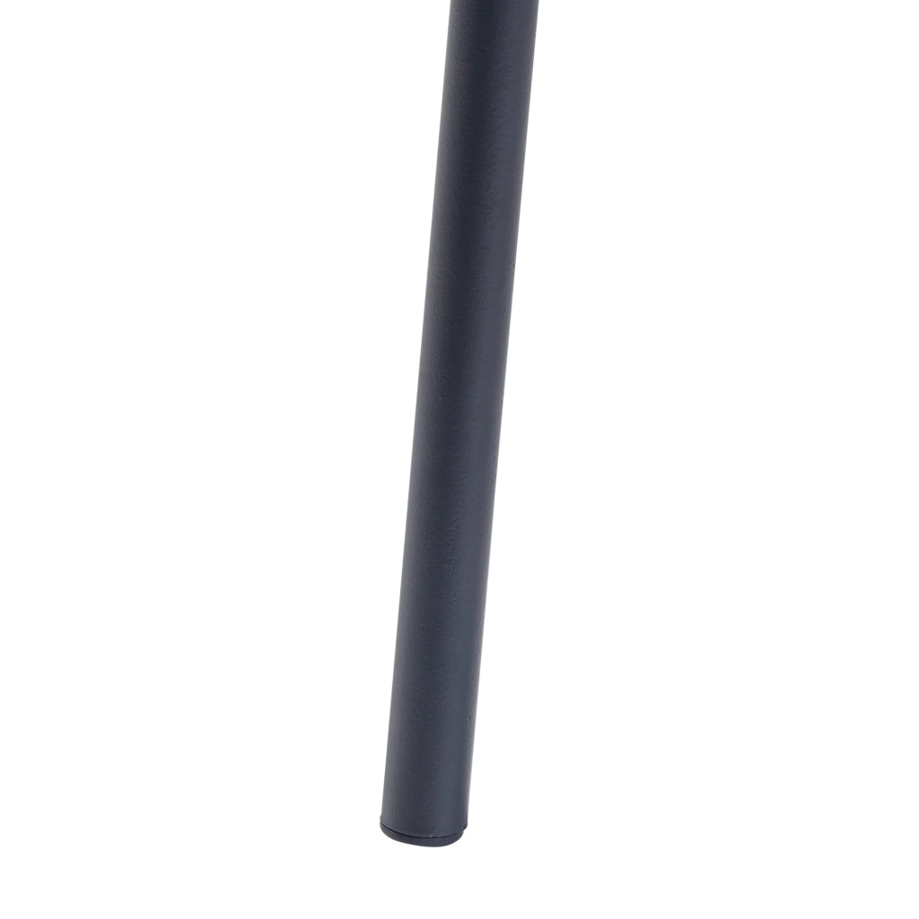 Tavolino a Treppiede Sula con Piano Rotondo 53 x 50 cm Metallo Nero [en.casa]