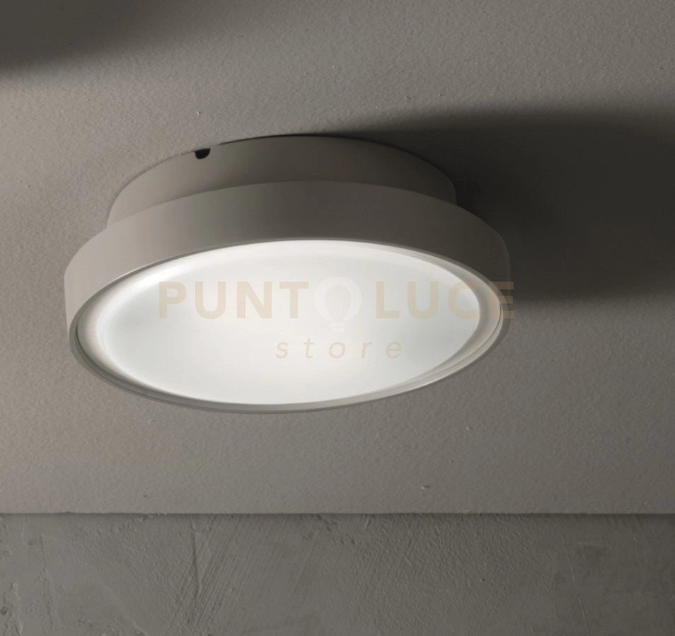 PLAFONIERA PER ESTERNI PETAR 2 LUCI ATTACCO E27 GRIGIO