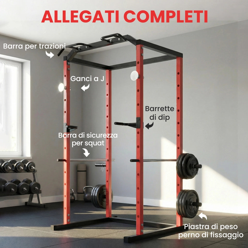 Power Cage Rack Regolabile ¨C Xylo ¨C Capacit¨¤ 460KG