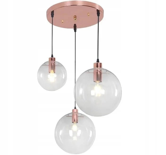 Lampada Da Soffitto Pensile Di Vetro Lassi 20+25+30 Cmd