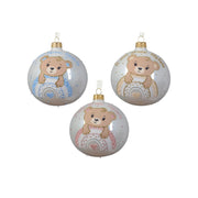 Pallina Vt c/orso su arcobaleno d10cm