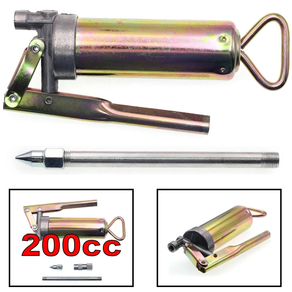 Trade Shop - Pompa Ingrassatore Pistola Per Grasso Aria Manuale 200cc 3000psi Pompa Manuale -