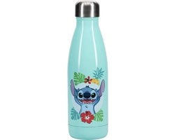 Acquario Stitch 460 ml – Acciaio Inossidabile – Con Coperchio a Viti – Ufficiale Lilo & Stitch Regalo