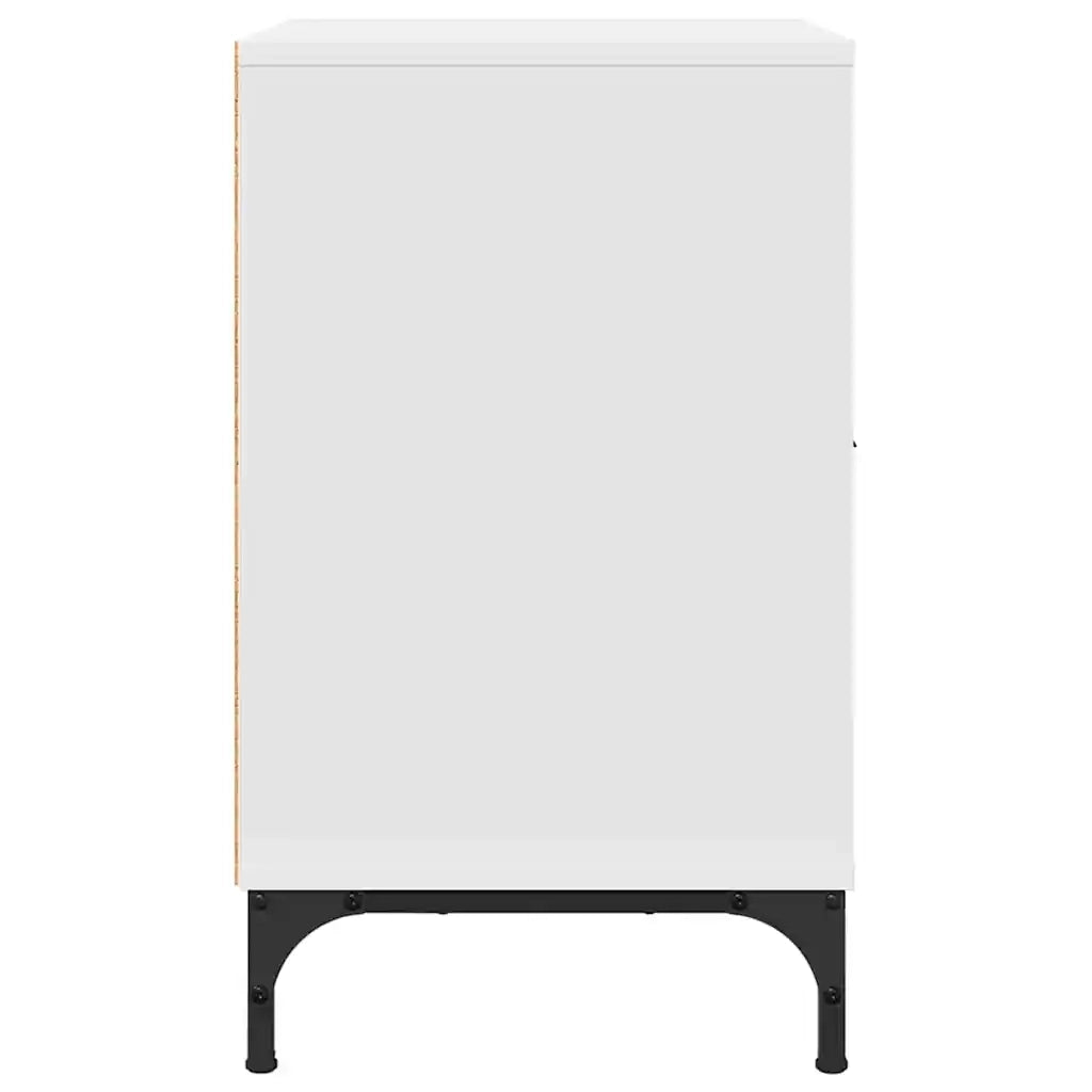 Armadio da Notte 2 pcs Bianco 49 x 36 x 61 cm Legno multistrato 883475