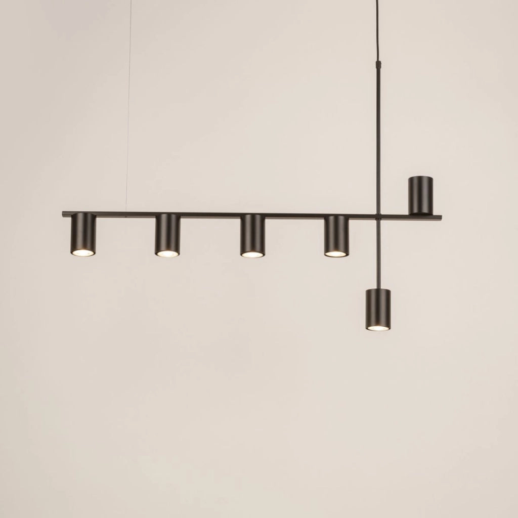 Lampadario moderno decorativo nero Vendo 6xGU10 Sigma Lighting