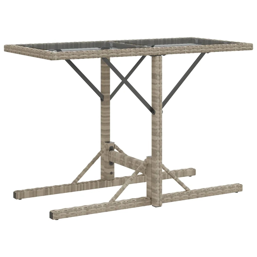 Set da Bistrò 3 pz con Cuscini Grigio Chiaro in Polyrattan 365070