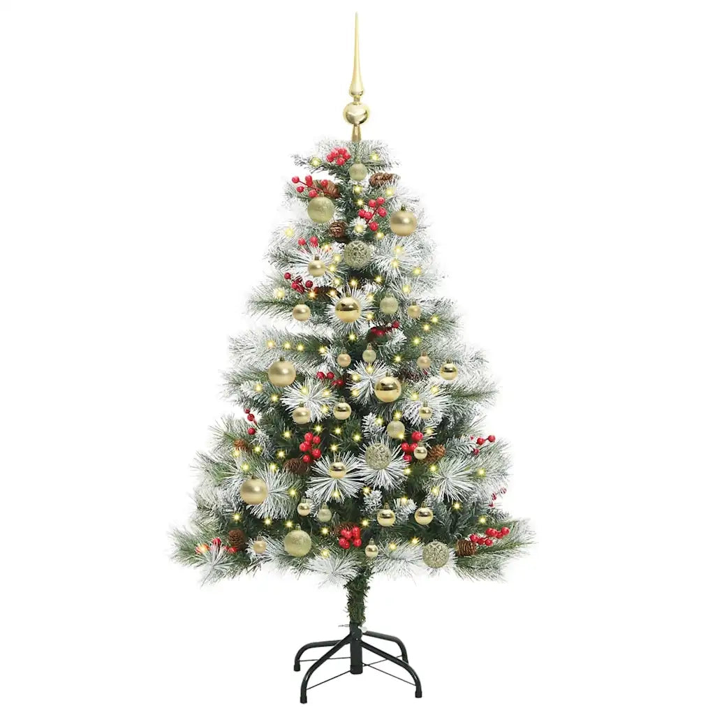 Albero di Natale artificiale Verde e bianco 120 cm 3395165