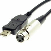 Trade Shop - Cavo Adattatore Per Chitarra Da Xlr A Usb Maschio Per Pc Computer 3 Metri Kl3625 -
