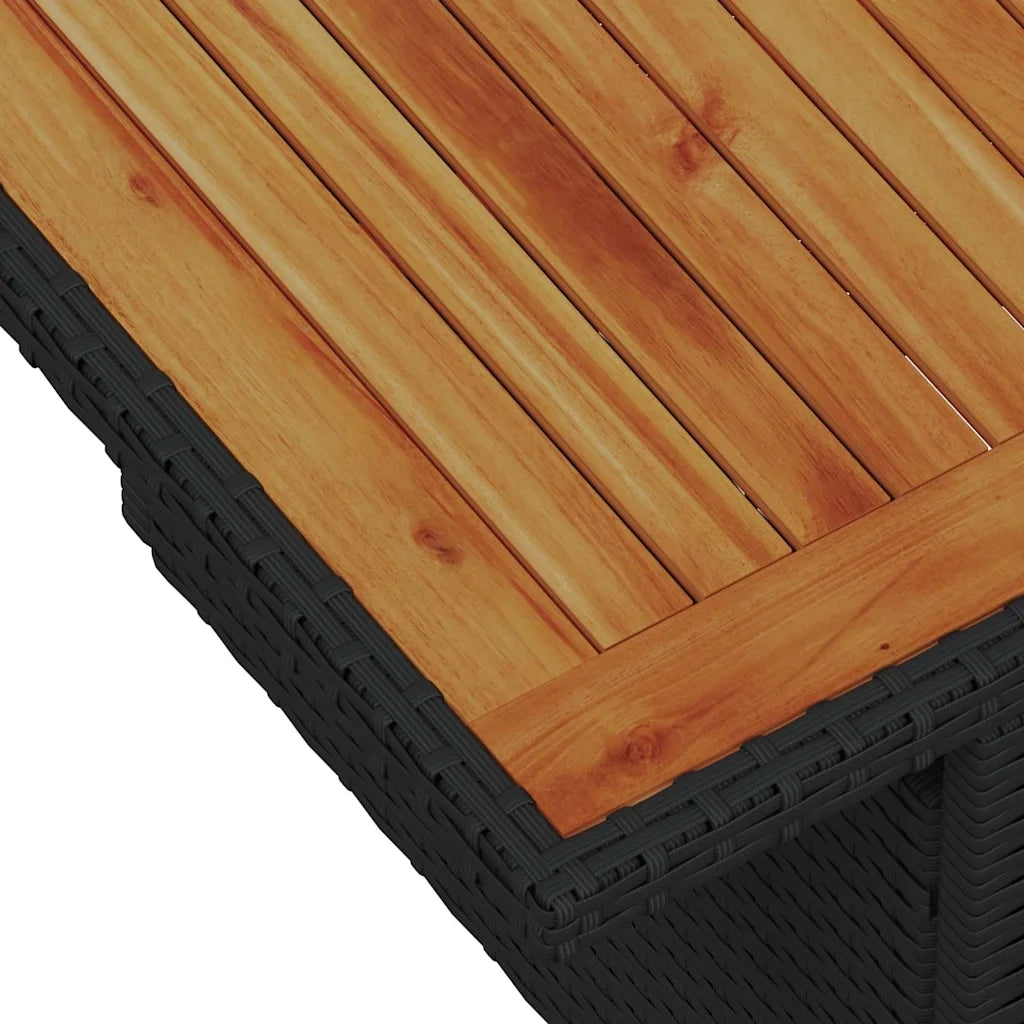 Set Divano da Giardino con cuscino 6 pcs Nero e crema 3349585
