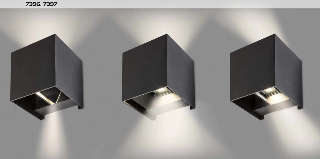 Applique esterno regolabile G9 nero opaco Solin Rabalux