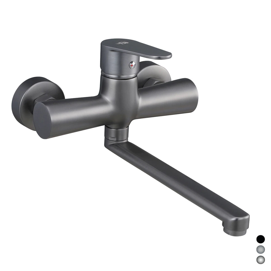 Miscelatore monocomando lavello a muro DH nero opaco
