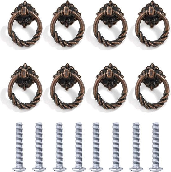 Cassetti Antichi Decorativi per Mobili - Set da 8 pezzi