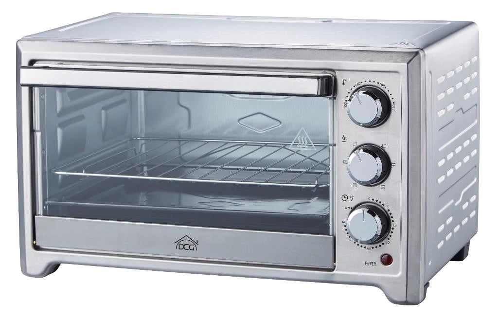Forno Elettrico Ventilato con Timer e Luce in Acciaio 1500 Watt