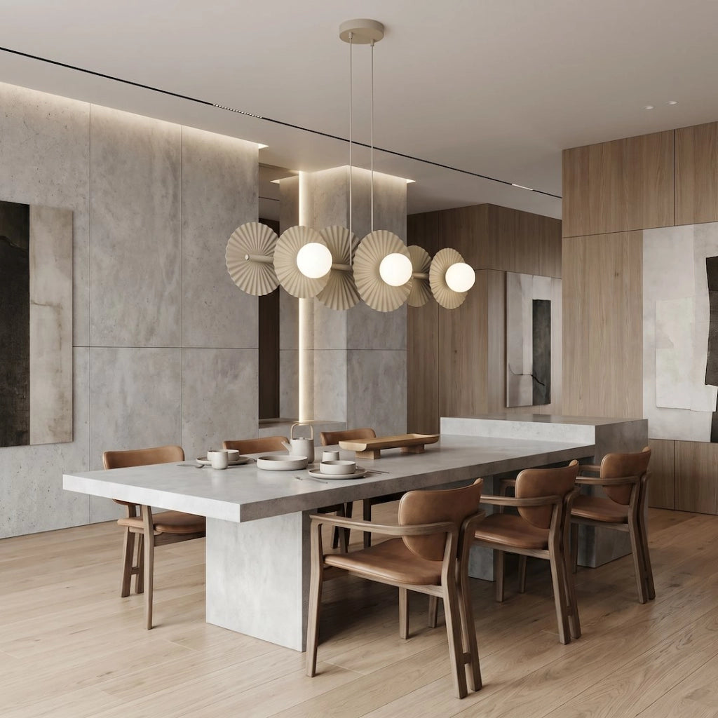Lampada sospesa Umbra beige 6xG9 Emibig