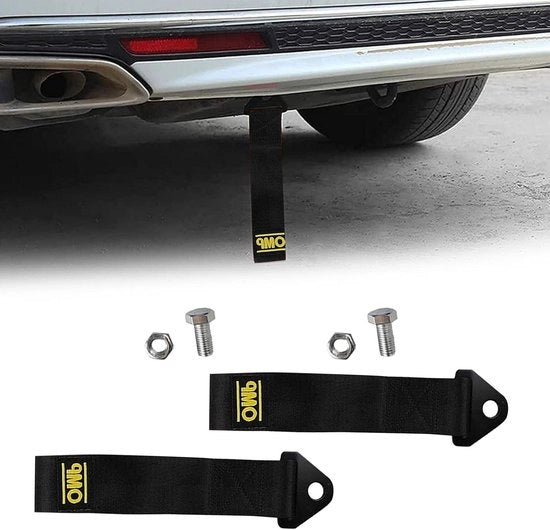 Sleeve per auto da corsa - Nylon - Per veicolo parafango posteriore - Nero - 2 pezzi