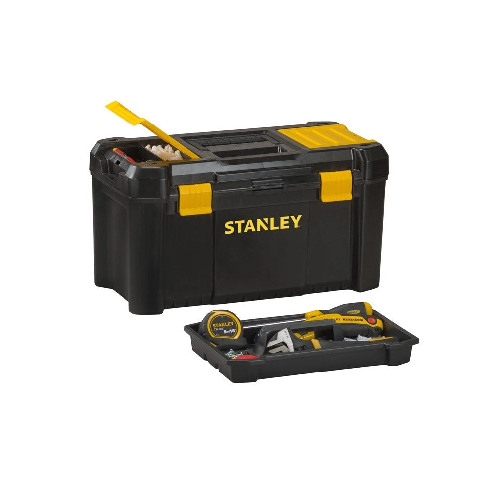 Trade Shop - Cassetta Portautensili 2 Scomparti Stanley In Plastica Valigetta Attrezzi -