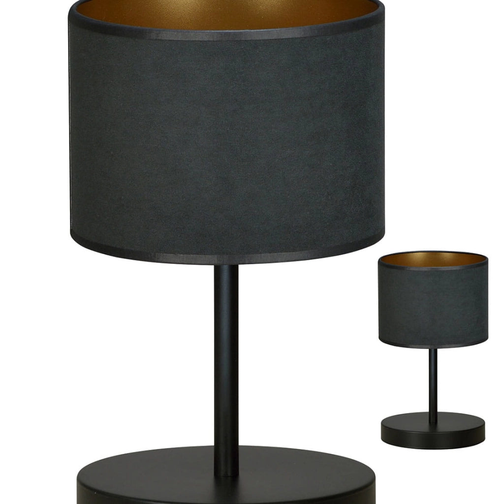 Lampada da tavolo Emibig Hilde nera E27 h34cm IP20