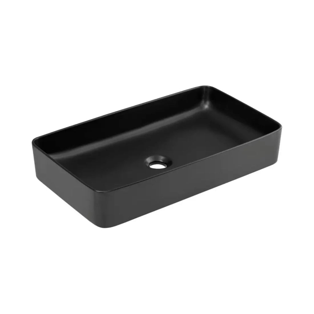 Set da bagno MATT: mobile sottolavabo 100cm + lavabo da appoggio nero