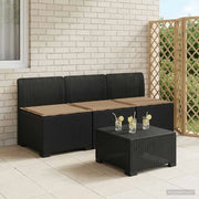 Divano da esterno-Divano da Giardino 3 posti con cuscini in look rattan PP 469459