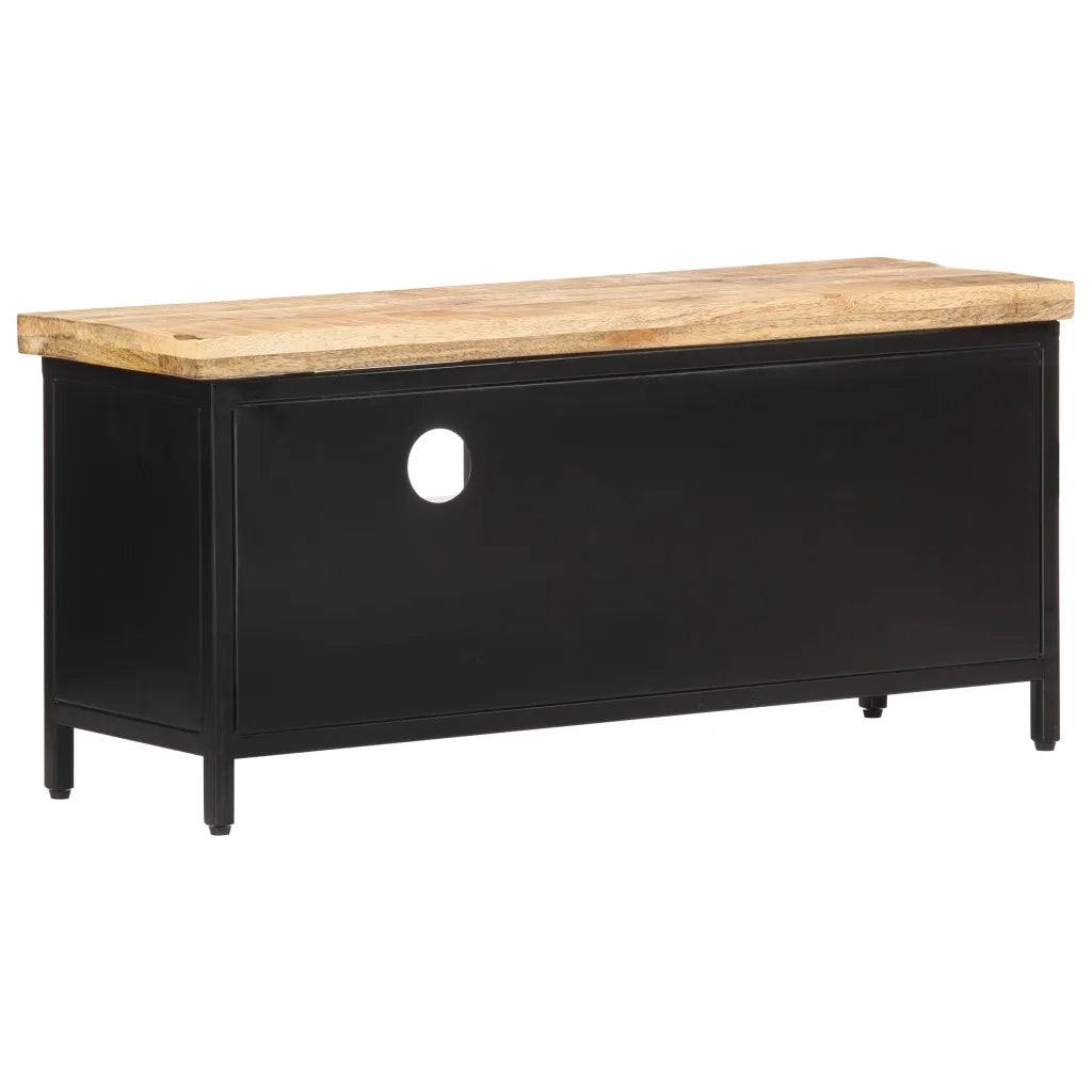 Mobile Porta TV 90x30x41 cm in Legno di Mango Grezzo 320662