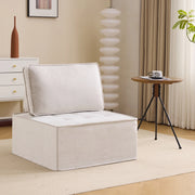 Divano singolo - Zephmum- Piccolo set di seduta, poltrona, pouf
