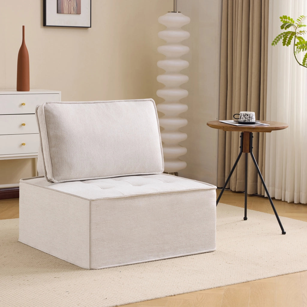 Divano singolo - Zephmum- Piccolo set di seduta, poltrona, pouf